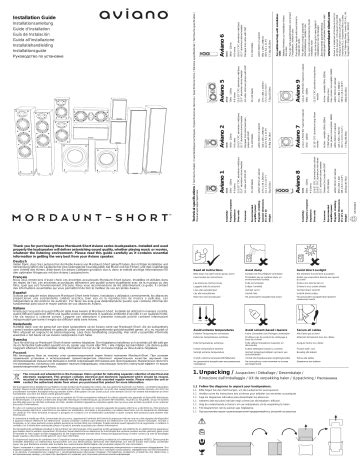 Mordaunt Short Aviano 8 Speakers Owners Manual Ebook PDF