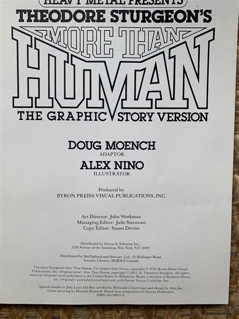 More Than Human The Graphic Story Version