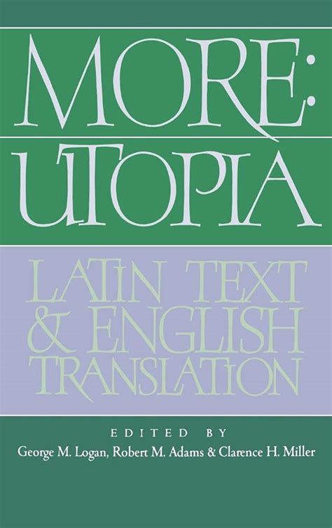 More Utopia Latin Text and English Translation Epub