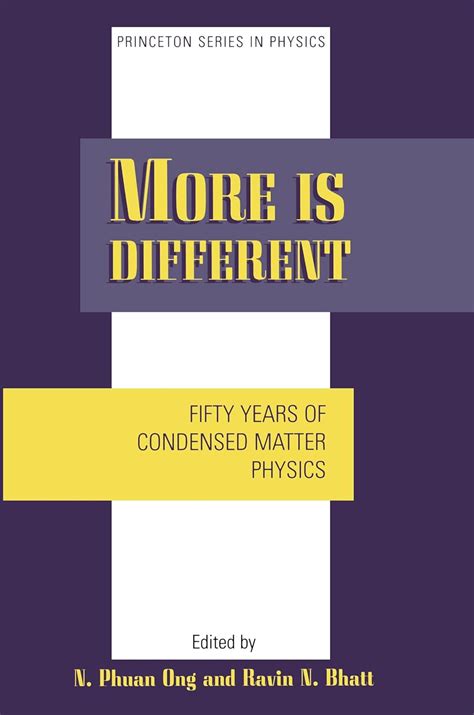 More is Different Fifty Years of Condensed Matter Physics Kindle Editon