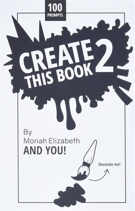 Moriah Elizabeth Create This Book 2 Cover Printable