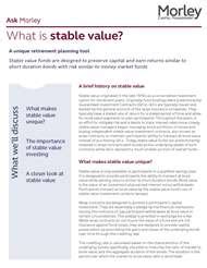 Morley Stable Value: Unlocking Tomorrow's Investment Opportunities