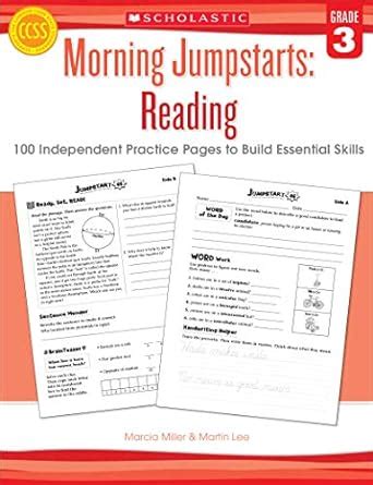 Morning Jumpstarts Reading Grade 3 100 Independent Practice Pages to Build Essential Skills Epub