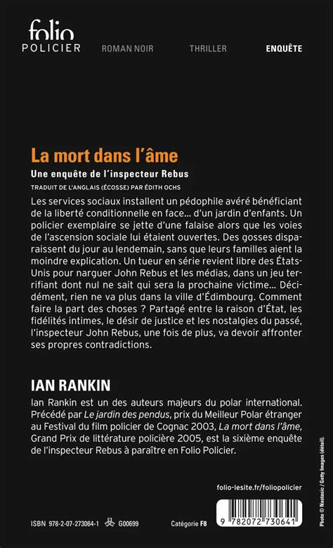 Mort Dans L AME Rankin Folio Policier French Edition PDF