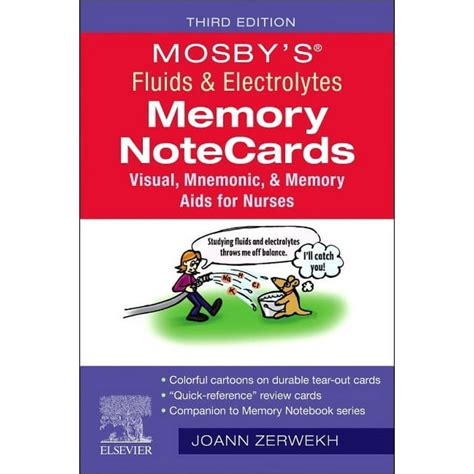 Mosby's Fluids and Electrolytes Memory NoteCards Visual Reader