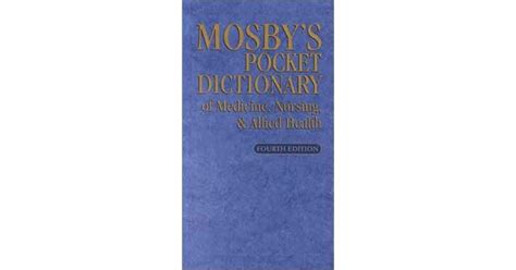 Mosby's Pocket Dictiona PDF