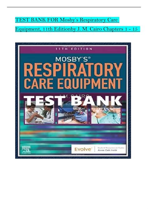 Mosby respiratory care test bank Ebook PDF