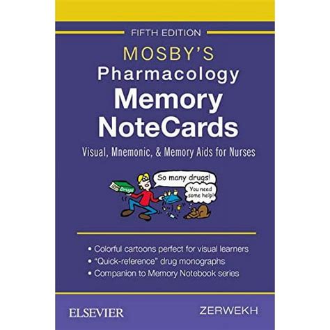 Mosby s Pharmacology Memory NoteCards Visual Mnemonic and Memory Aids for Nurses 4e Kindle Editon