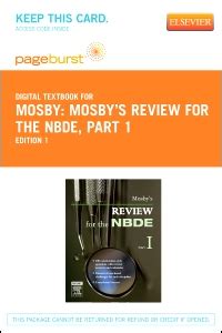 Mosby s Review for the NBDE Part 1 Elsevier eBook on VitalSource Retail Access Card 1e Kindle Editon
