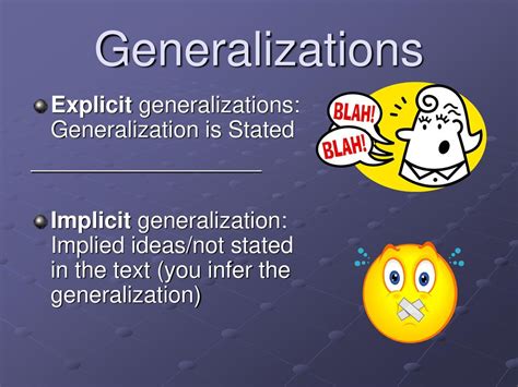 Most Generalizations About a Population Are **Dangerous** Generalizations