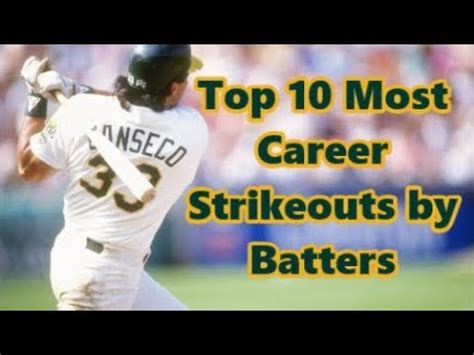 Most Strikeouts In A Career