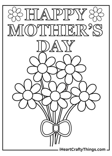 Mother's Day Printable Coloring Pages