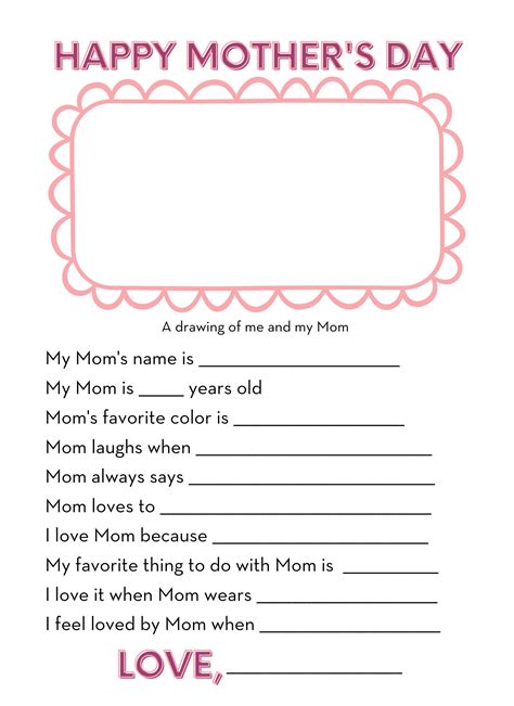 Mother's Day Printables Free