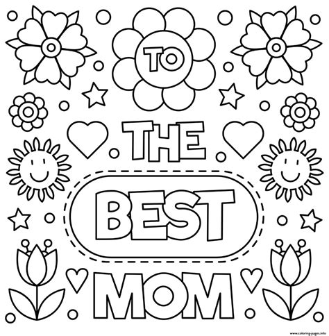 Mother s Day Coloring Book for Adutls A Mom coloring books for adults I love Mom Animals and Flower Design PDF