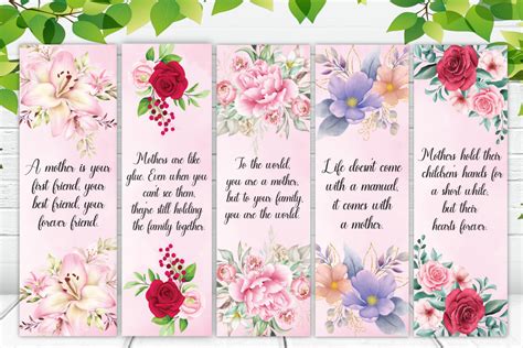 Mothers Day Bookmarks Printable Free