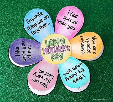 Mothers Day Flower Printable