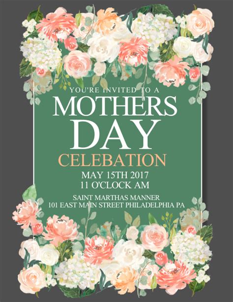 Mothers Day Poster Template
