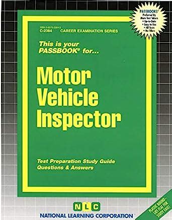 Motor Vehicle InspectorPassbooks Career Examination Series Doc