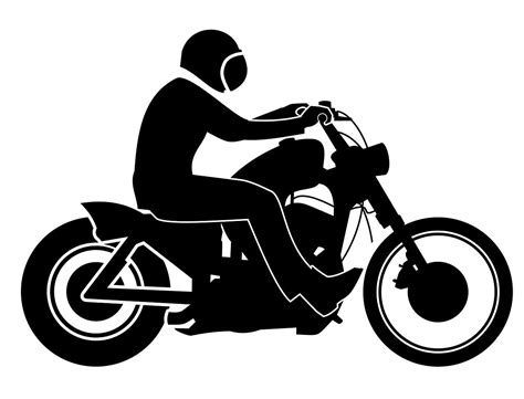 Motorcycle silhouettes: