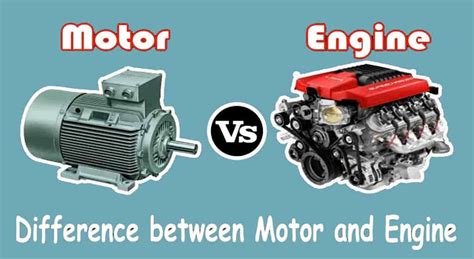 Motors and engines: