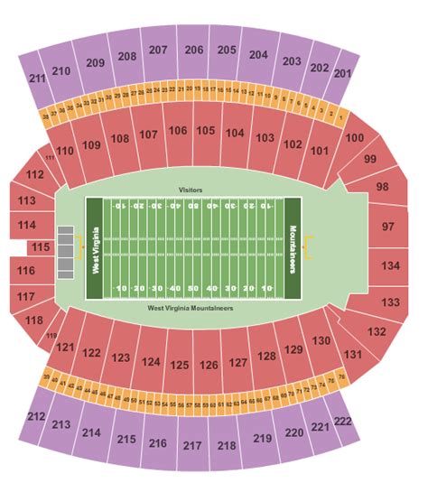 Mountaineer Field Seating Chart