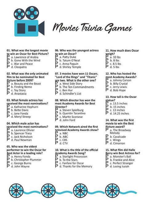 Movie Quiz Questions And Answers Kindle Editon