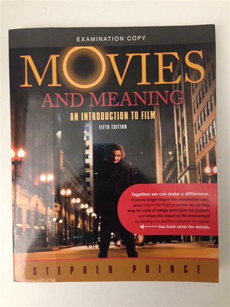 Movies and Meaning An Introduction to Film 5th Edition Doc