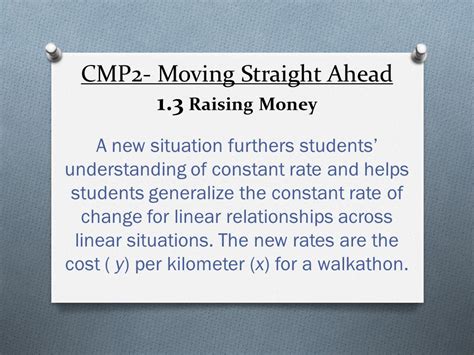 Moving Straight Ahead Answers Walkathon Money Reader