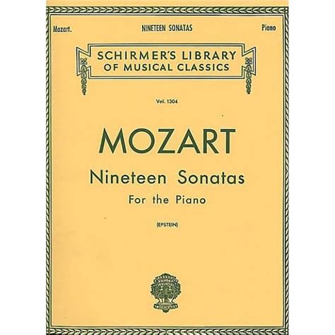Mozart 19 Sonatas Complete Piano Solo PDF