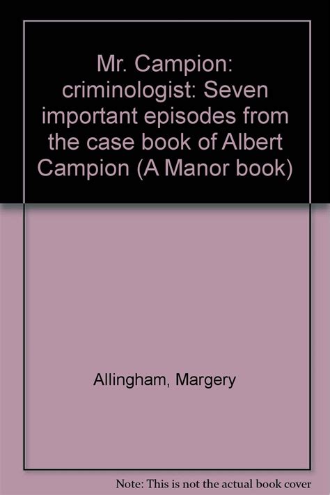 Mr Campion Criminologist Kindle Editon