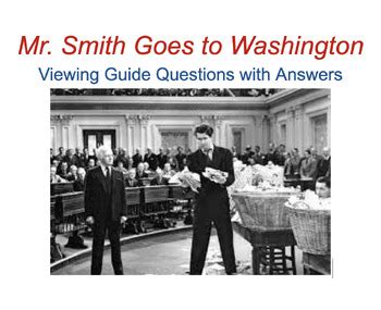 Mr Smith Goes To Washington Answer Sheet Epub