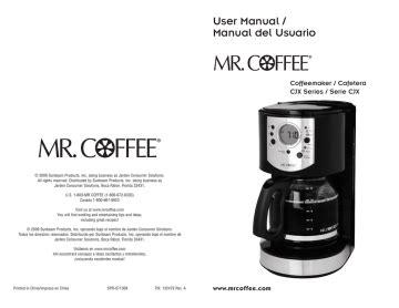 Mr. Coffee CJX21CP Ebook Reader