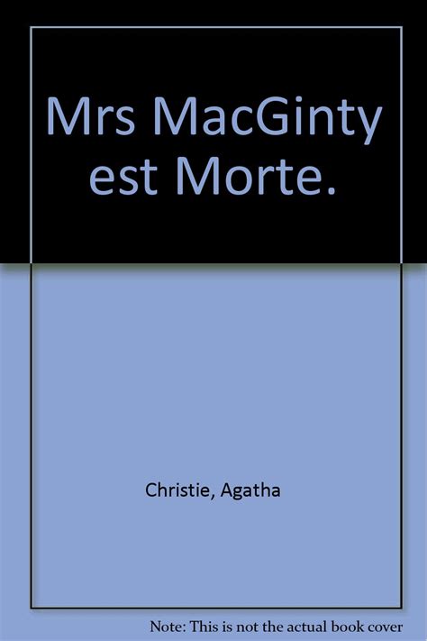 Mrs MacGinty est Morte PDF