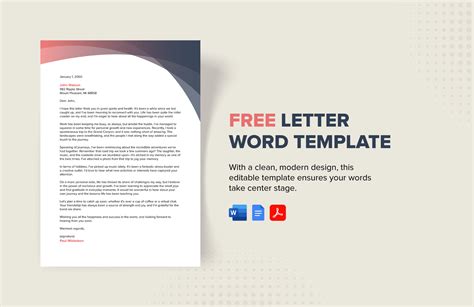 Ms Word Letter Template