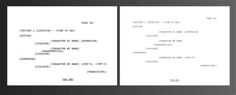 Ms Word Screenplay Template