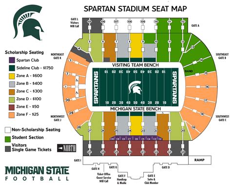 Msu Football Seating Chart