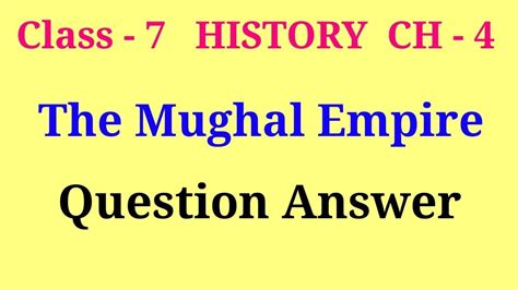 Mughal Empire Question With Answer Reader