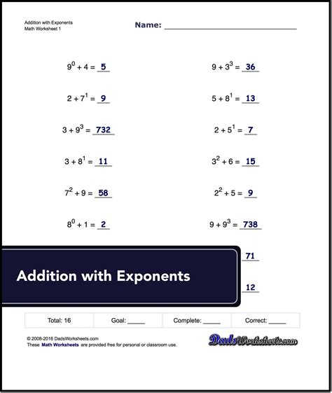 Multi Step Exponents Answers Epub