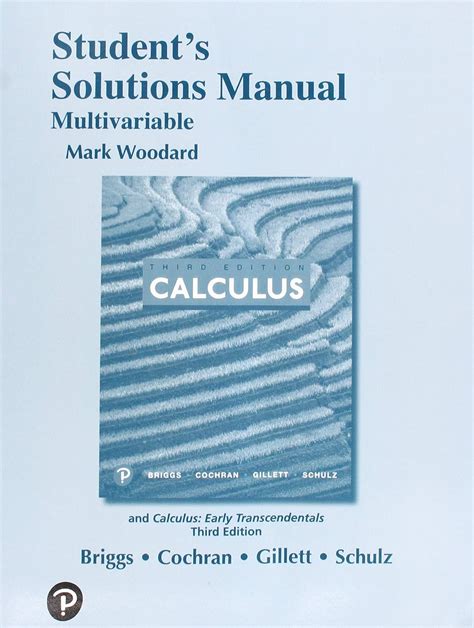 Multicalculus Briggs Cochran Solutions Manual Ebook PDF