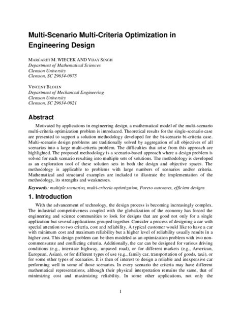 Multicriteria Optimization and Engineering 1st Edition Doc