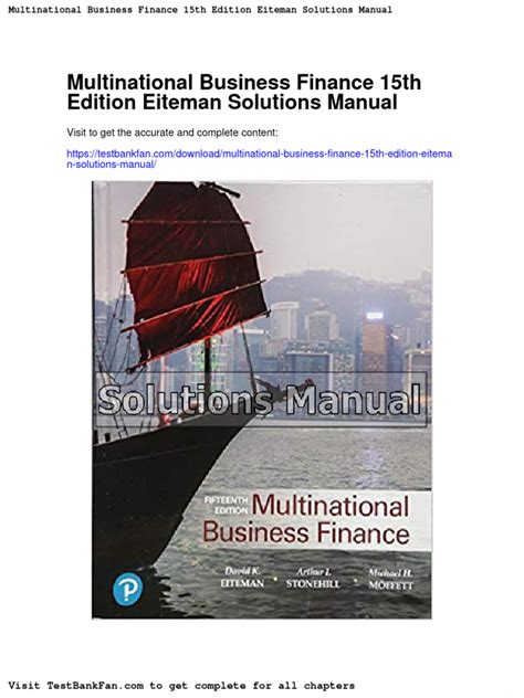 Multinational Business Finance Solutions PDF