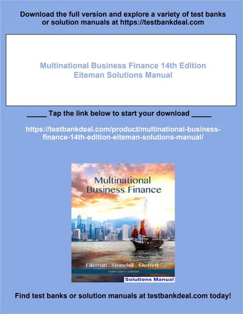 Multinational Business Finance Solutions Manual 7 Edition Reader