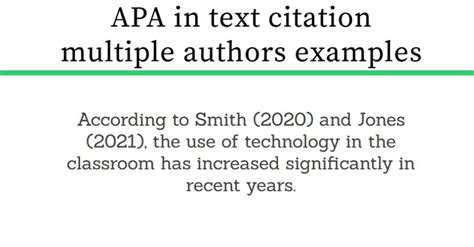 Multiple Authors in Text Citation: A Guide for APA Style (5th Edition)**