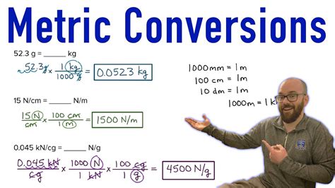 Multiply 5 meters by the conversion factor: