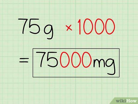 Multiply the mg/g value by 1000.