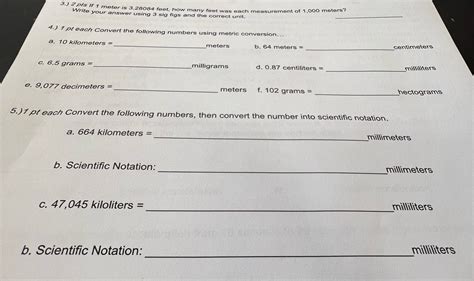 Multiply the number of meters by 3.28084.