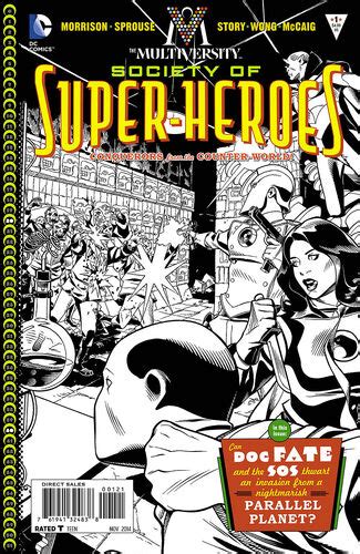 Multiversity the Society of Super-Heroes 1 Black and White Variant Kindle Editon