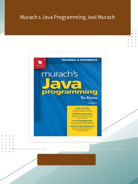 Murach S Java Programming Solutions Doc