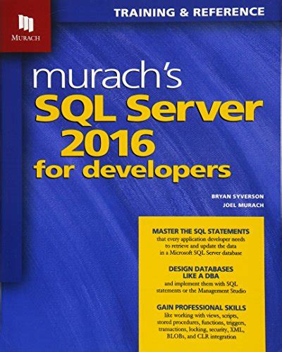 Murach s SQL Server 2016 for Developers PDF