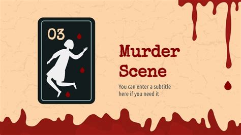 Murder Mystery Slides Template